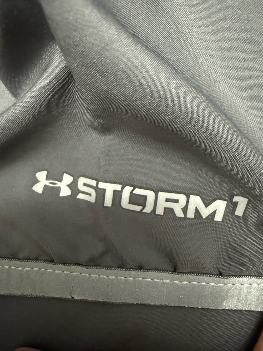 Under Armour Storm 1 Run Full Zip Jacket Gray Reflective Men’s Large Windbreaker - Picture 11 of 11